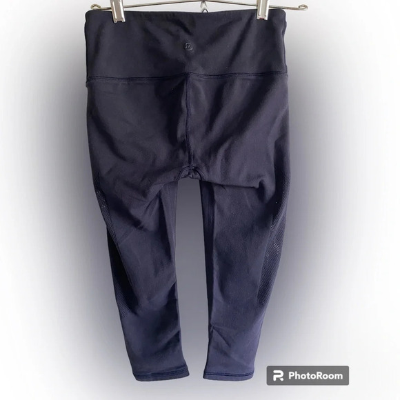 LULULEMON Reveal  Crop (15") Midnight Navy Size S - Picture 6 of 14